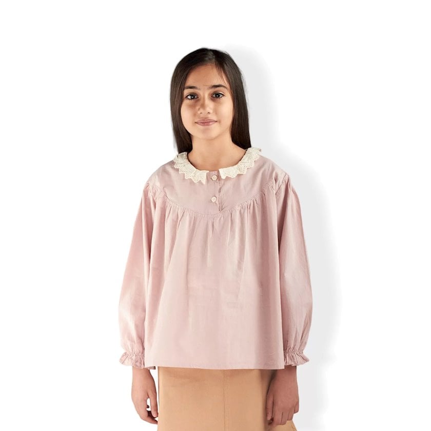 Qızlar üçün uzunqol bluz Papito Kids 1PA96003, çəhrayı, pambıq, ölçü 6 ...