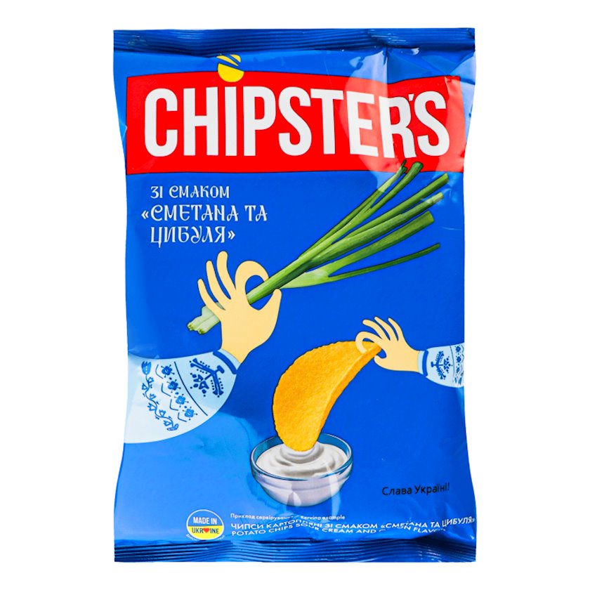 Чипсы Chipsters со сметаной и луком 100 г - купить в Баку. Цена, обзор ...