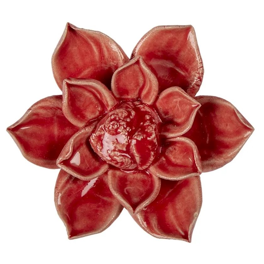 Декоративная фигурка Clayre&Eef Image Flower, 8X6 см, красный