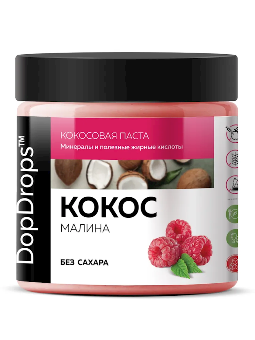 Kokos pastası DopDrops Coconut moruq ilə, 1 əd, 500 q