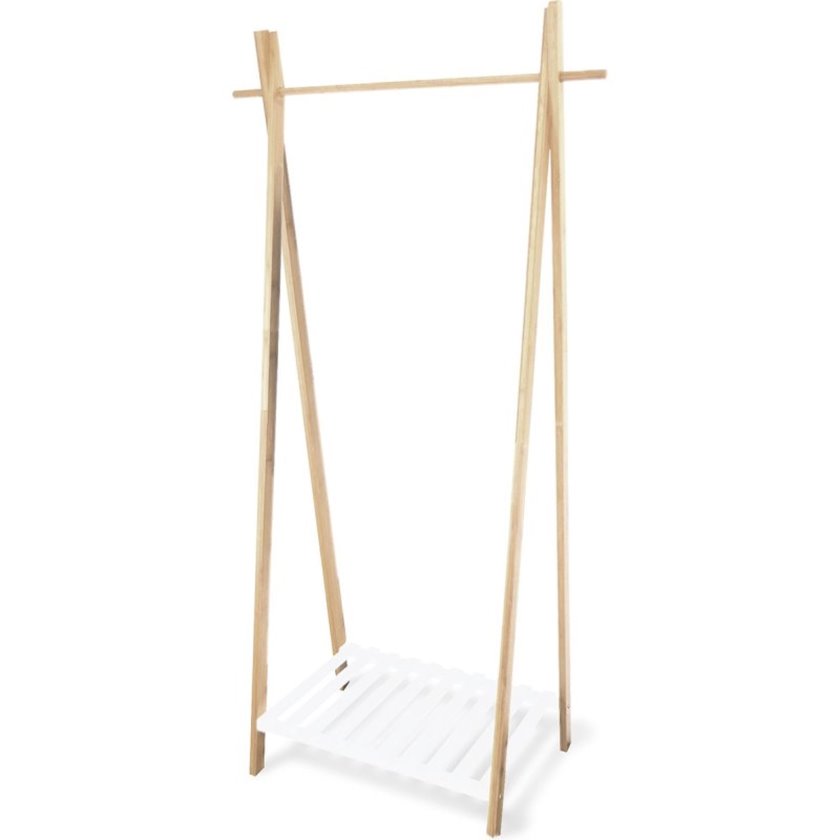 Вешалка для одежды Compactor Home Nagano 80 х 44 х 160 см, бамбук, бежевый, белый