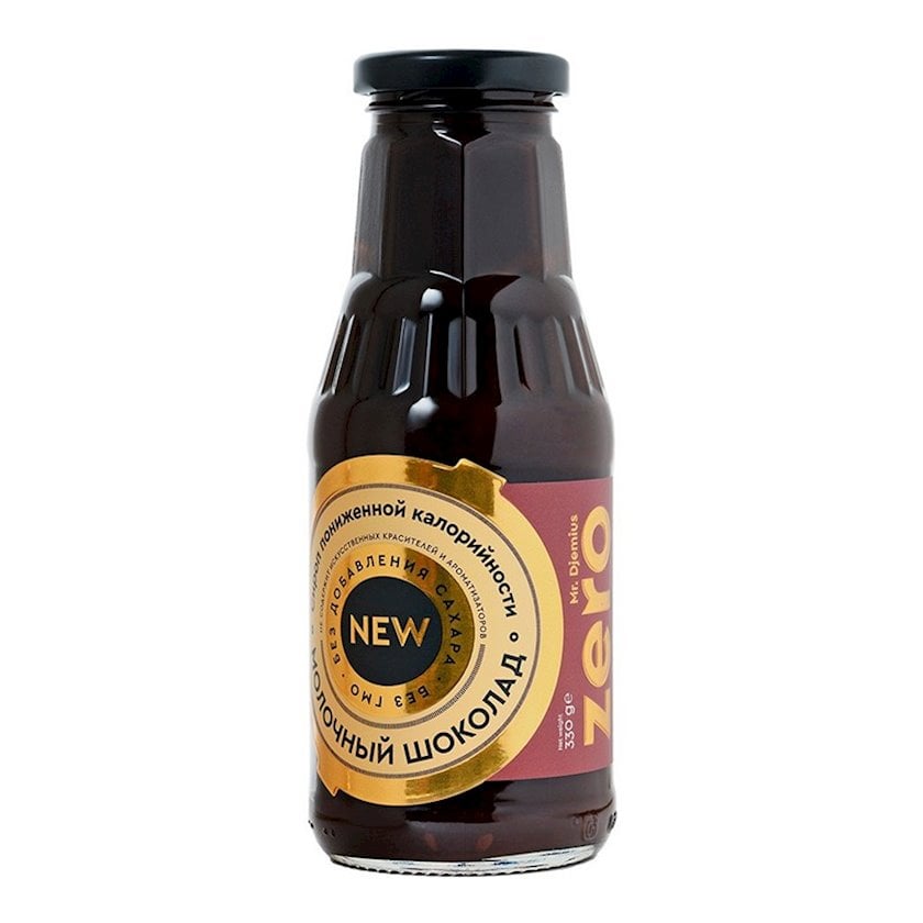Sirop Mr. Djemius ZERO Südlü şokolad, aşağı kaloriyalı, şəkərsiz, 330 q