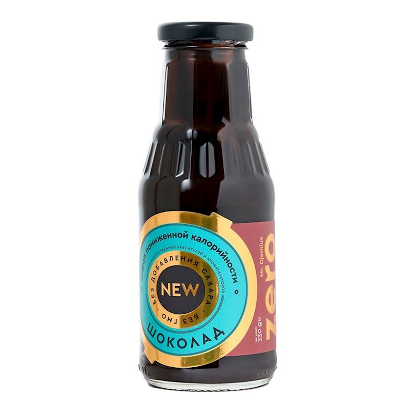 Sirop Mr. Djemius ZERO Şokolad, aşağı kaloriyalı, şəkərsiz, 330 q