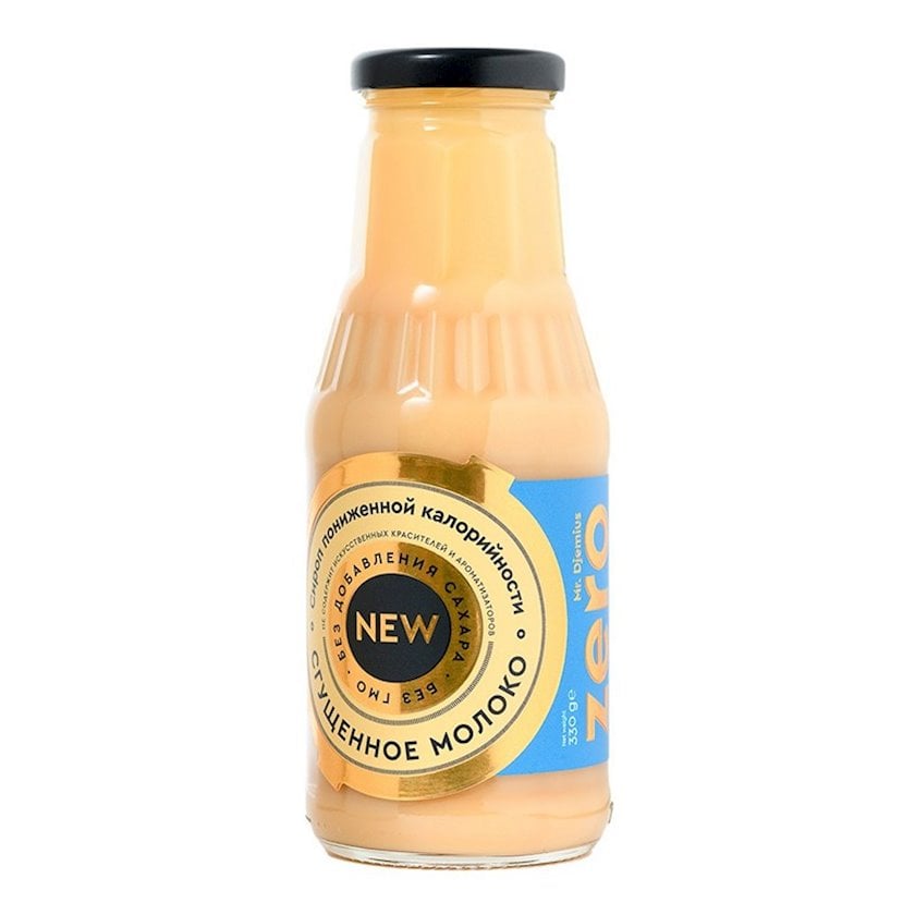 Sirop Mr. Djemius ZERO Qatılaşdırılmış süd, aşağı kaloriyalı, şəkərsiz, 330 q