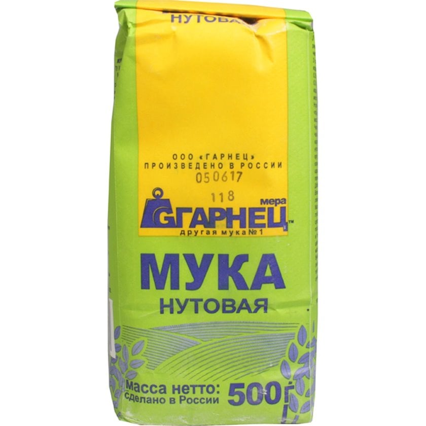 Мука нутовая без глютена Гарнец 500 г - купить в Баку. Цена, обзор ...
