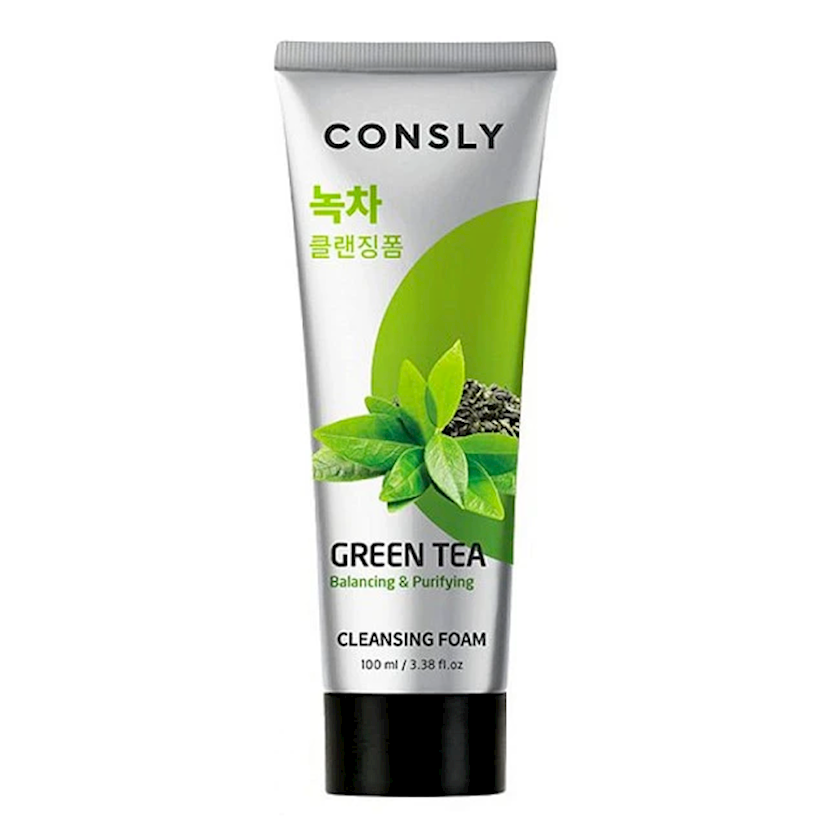 Yuyunma üçün köpük CONSLY Green Tea Balancing Creamy Cleansing Foam 100 ...