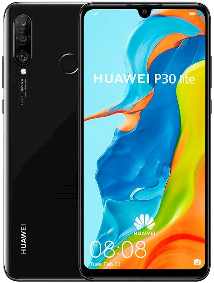 Смартфон Huawei P30 Lite 6GB/256 GB, Black - купить в Баку. Цена, обзор,  отзывы, продажа