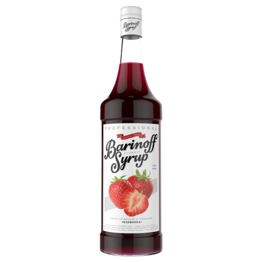 Sirop Barinoff Çiyələk, 1000 ml