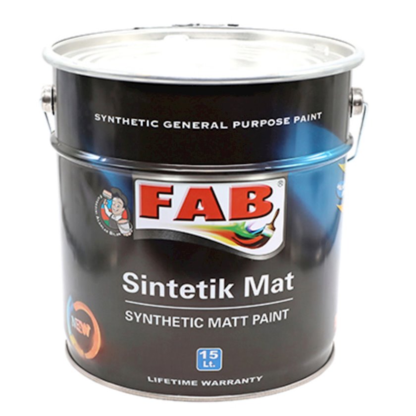 Синтетическая краска Fab boya Mat, белая, 15 л - купить в Баку. Цена ...