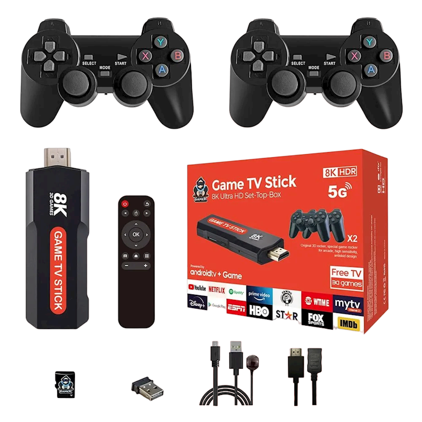 Oyun konsolu GameBox Game TV Stick 8K - Qiymeti, Bakıda almaq. Satışı ...