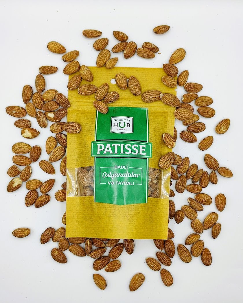 Qovrulmuş badam Patisse, 110 q