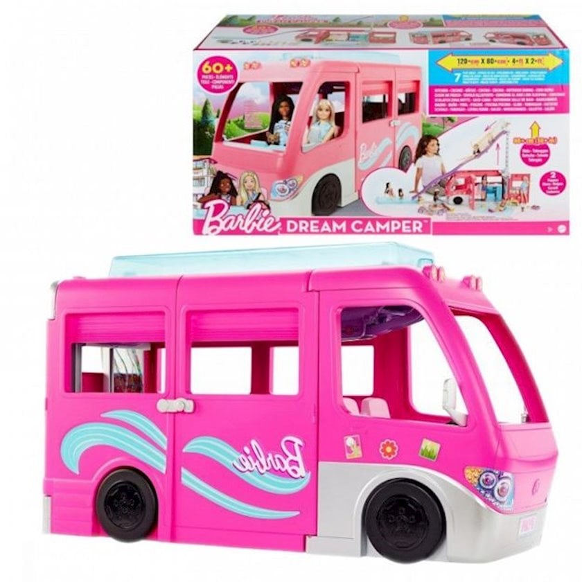 Kuklalar üçün nəqliyyat Mattel Barbie Dream Camper Vehicle Playset