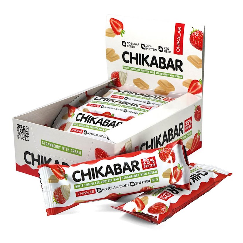 Протеиновый батончик Chikalab Çiyələk, 60 г x 20 шт - купить в Баку ...