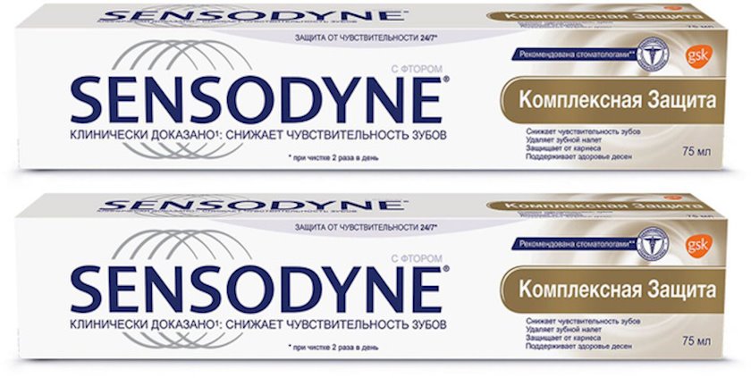 Зубная паста Sensodyne Комплексная Защита 75 мл (1+1) - купить в Баку ...
