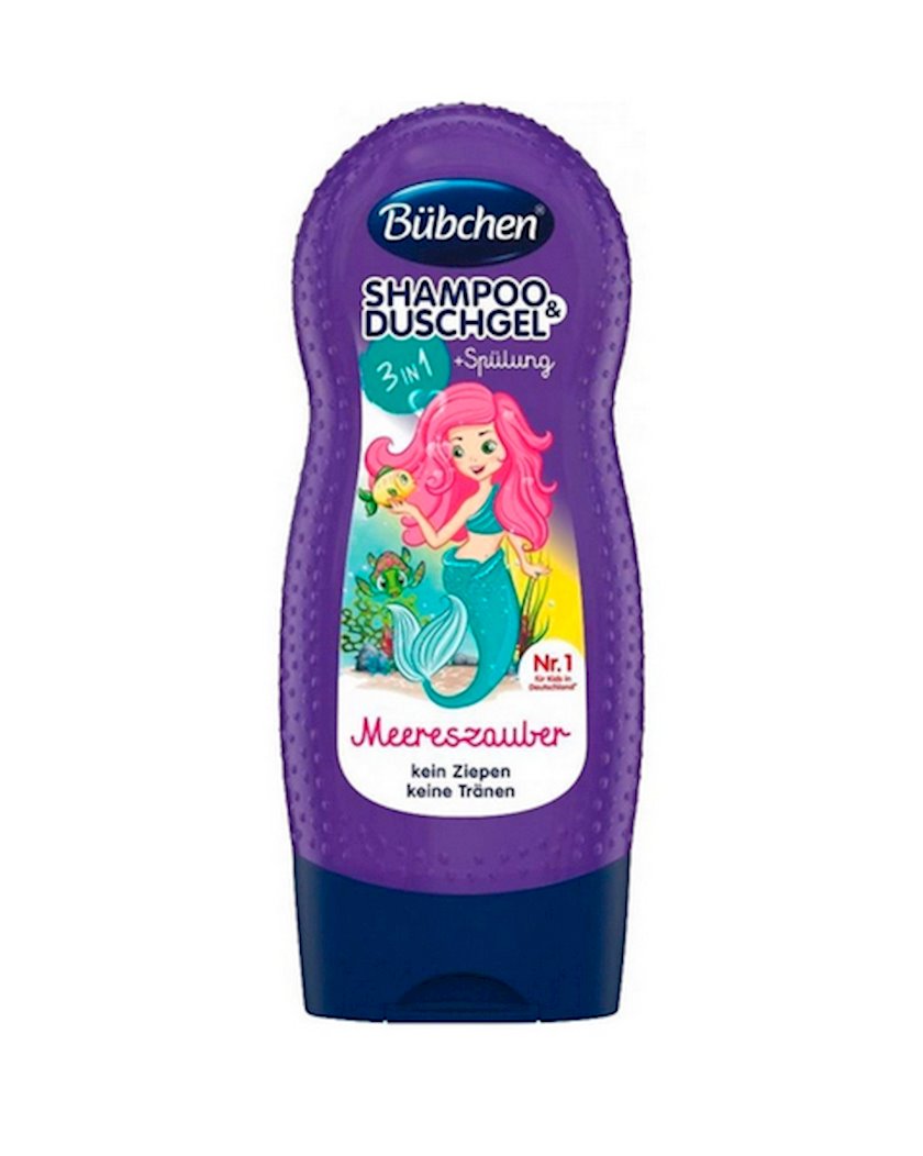 Şampun-gel və duş üçün kondisioner Bubchen 3-1-də Su pərisi 230 ml ...