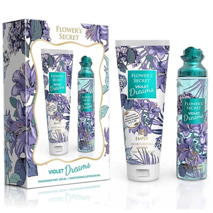 Набор по уходу за телом Emper Flower's Secret Violet Dreams (лосьон 250 ...