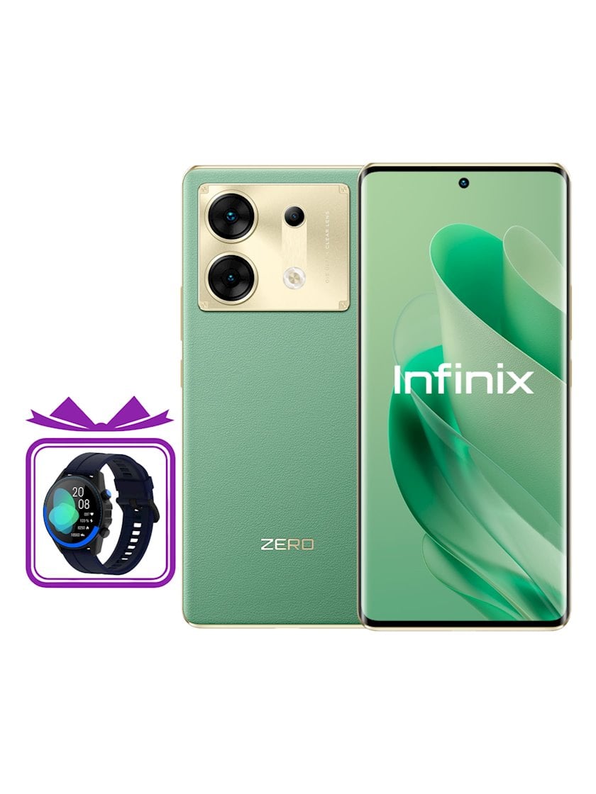 Смартфон Infinix Zero 30 12GB/256GB 5G Green + Infinix Smart Watch GT Pro  XW2 Blue - купить в Баку. Цена, обзор, отзывы, продажа