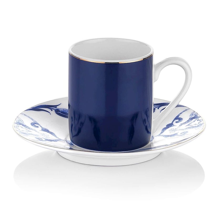 Кофейная чашка с блюдцем Schafer Ottoman Kahve Fincanı ve Tabağı, 2 ...