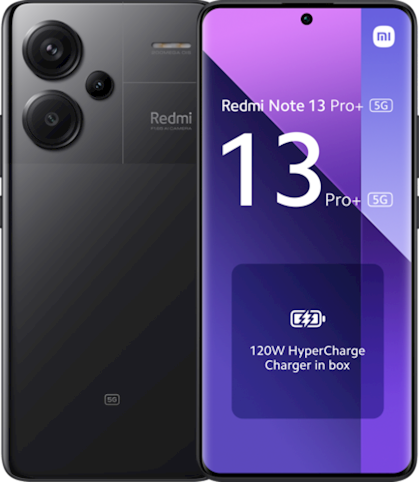 Смартфон Xiaomi Redmi Note 13 Pro Plus 12GB/512 GB NFC Midnight Black -  купить в Баку. Цена, обзор, отзывы, продажа