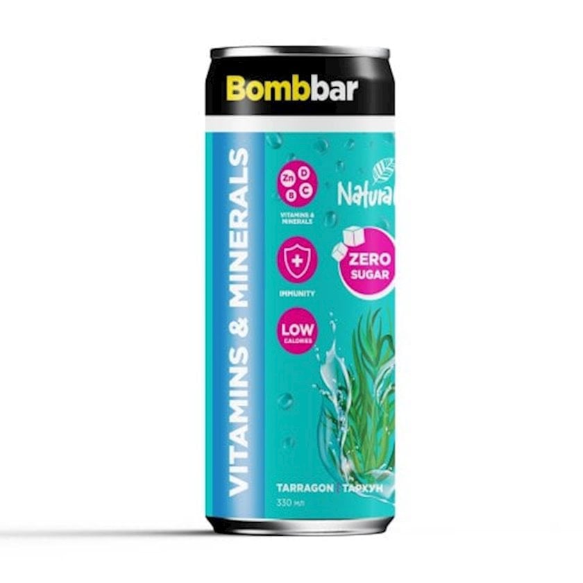 Qazlı içki Bombbar Energy&Vitamins Tarragon 330 ml