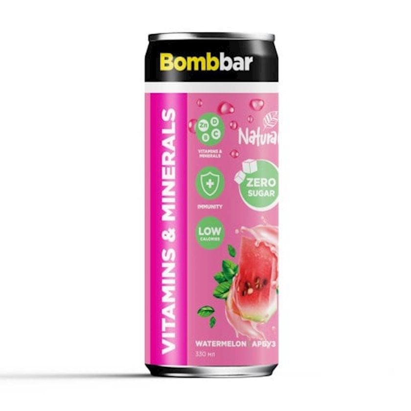 Qazlı içki Bombbar Energy&Vitamins Watermelon 330 ml