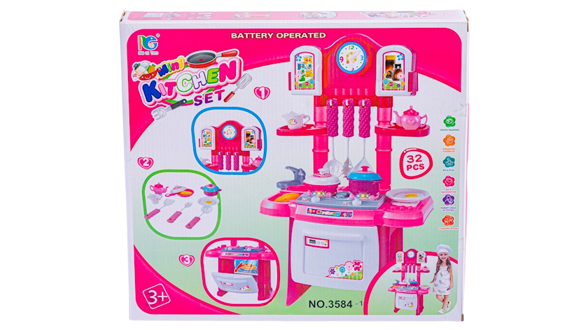 Игрушечная кухня Mini Kitchen Set, пластик, от 3 лет, розовая - купить ...