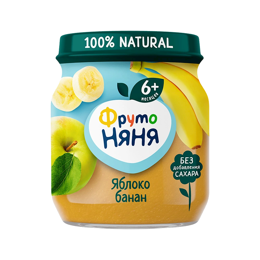 Meyvəli püre ФрутоНяня Яблоко и Банан, 100 q