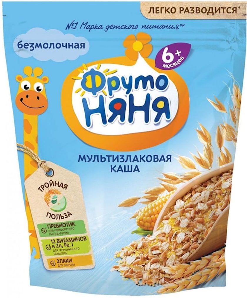 Südsüz multitaxıllı sıyıq ФрутоНяня, 6+ ay, 200 q