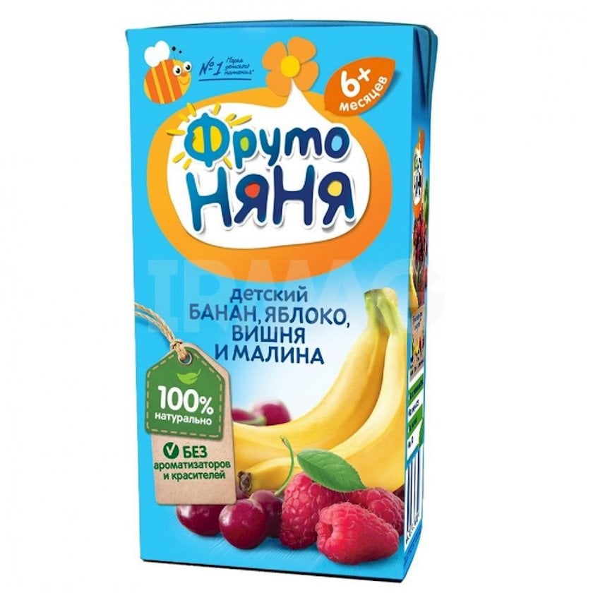 Uşaq şirəsi ФрутоНяня meyvə qarışığı, 6+ ay, 0.2 l