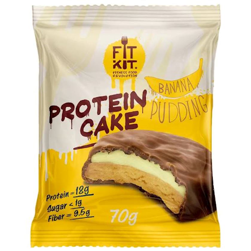 Протеиновый бисквит с бананом FitKit 70 г - купить в Баку. Цена, обзор ...