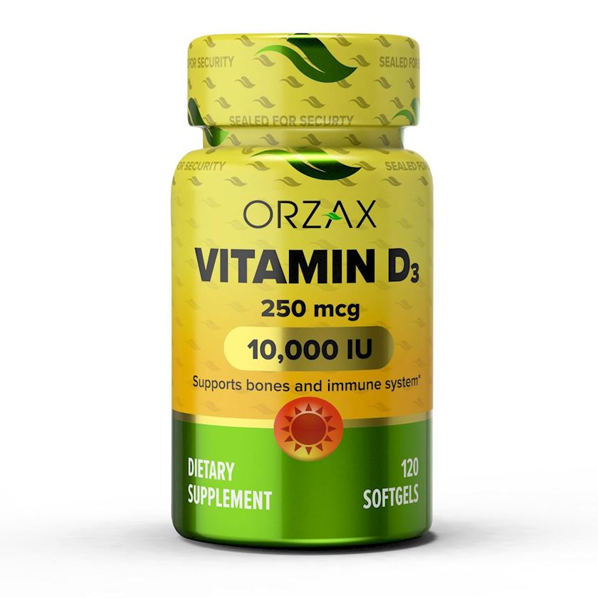 Bioloji aktiv əlavə Orzax Vitamin D3 120 kapsul - Qiymeti, Bakıda almaq ...