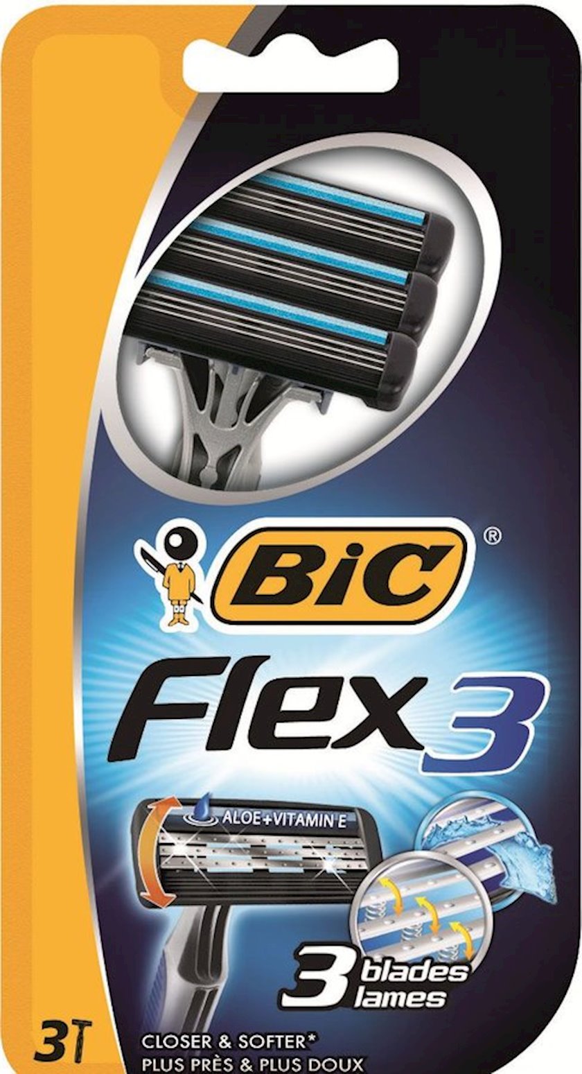 Одноразовые станки для бритья BIС Flex 3 Comfort 3 шт - купить в Баку ...