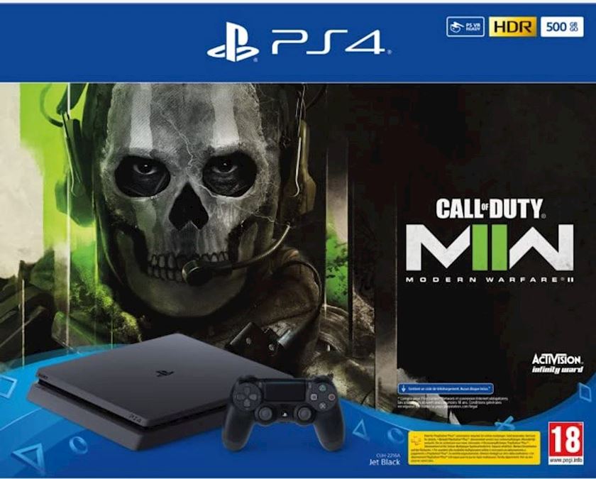 Oyun konsolu Sony PlayStation 4 Slim 500GB + Oyun "Call of Duty Modern