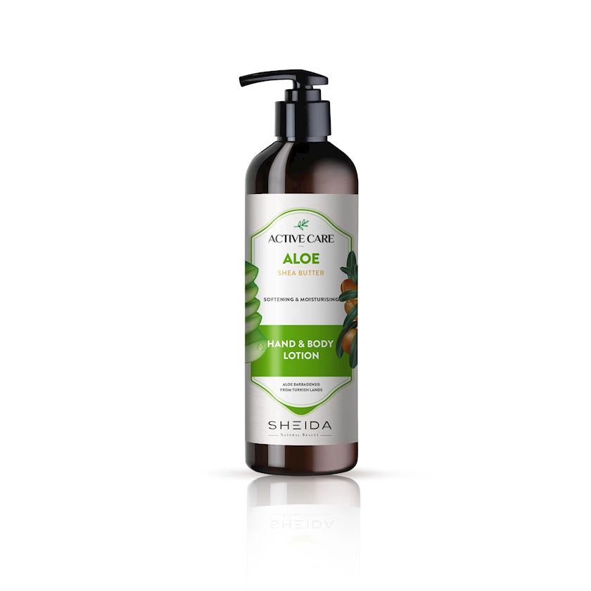 Əl və bədən üçün losyon Sheida Active Care Aloe Shea Butter, 500 ml ...