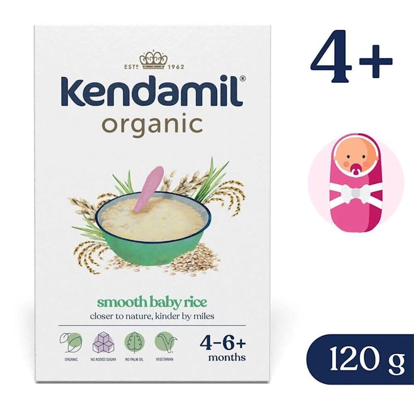 Düyü sıyığı Kendamil Organic, 4 aydan, 120 q
