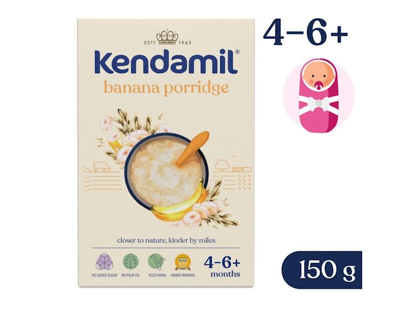 Südlü sıyıq Kendamil Banana, 4 aydan, 150 q