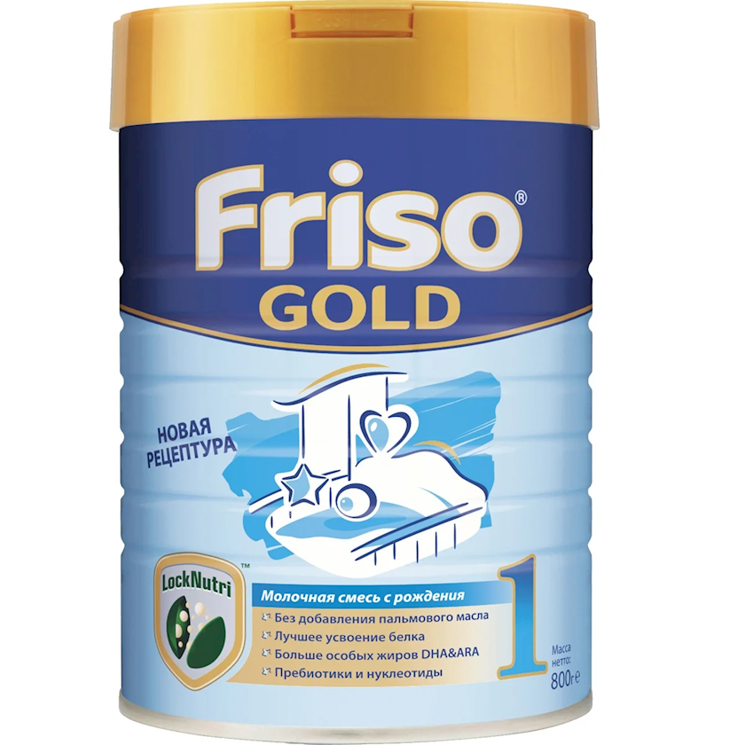 Quru südlü qatışıq Friso Gold 1, 0-6 ay, 800 q