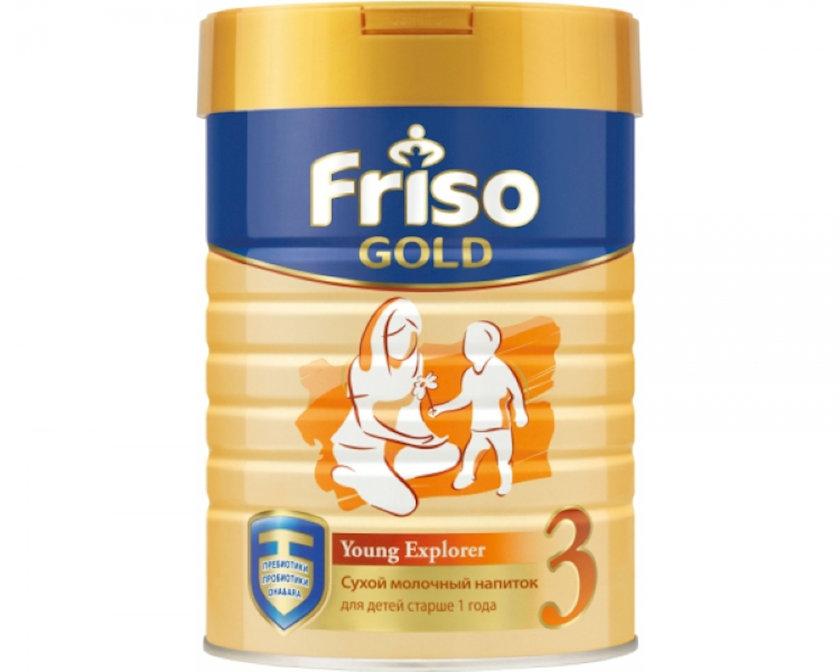 Quru südlü qatışıq Friso Gold 3, 12 aydan, 800 q