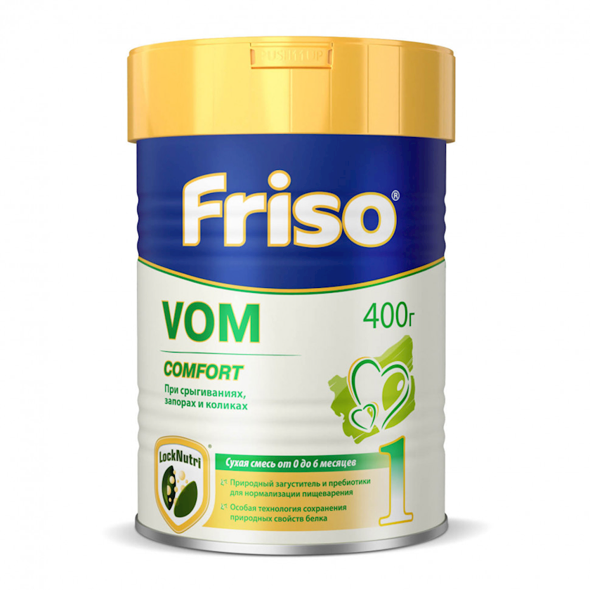 Quru südlü qatışıq Friso VOM Comfort 1, 0-6 ay, 400 q