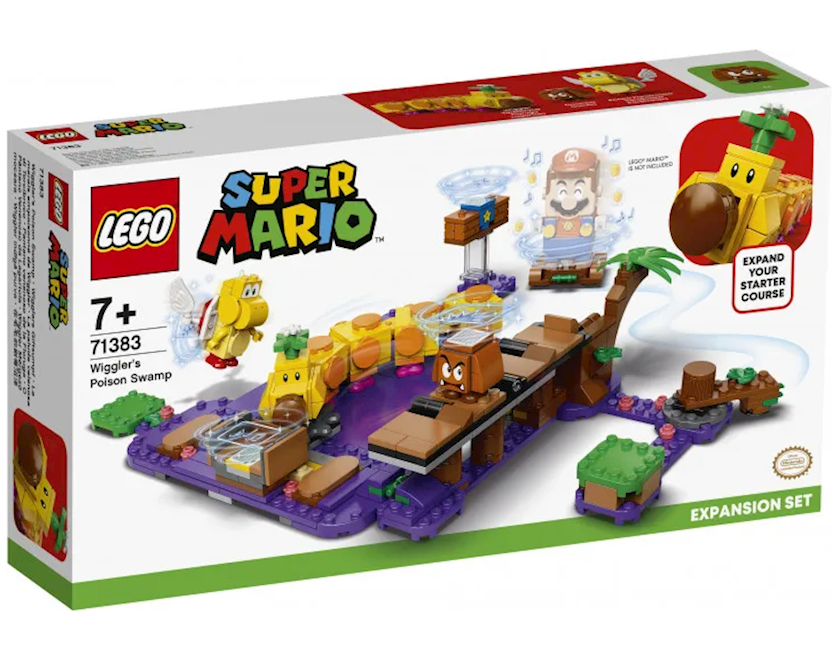 Konstruktor LEGO Super Mario Wiggler's Poison Swamp 71383, 7+ yaş, 374 ...