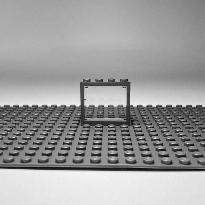 ᐈ Konstruktor aksessuarları Lego windows 1x3 transparent with a gray ...