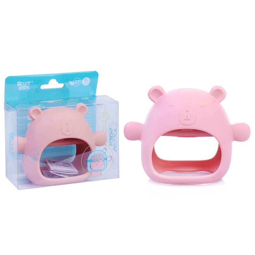 Прорезыватель Roxy Kids Bear, розовый, 0+ - купить в Баку. Цена, обзор ...