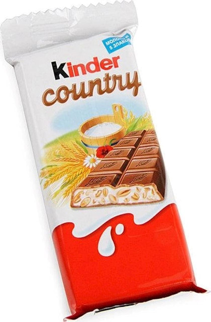 Şokoladlı barlar Kinder Country 23.5 q