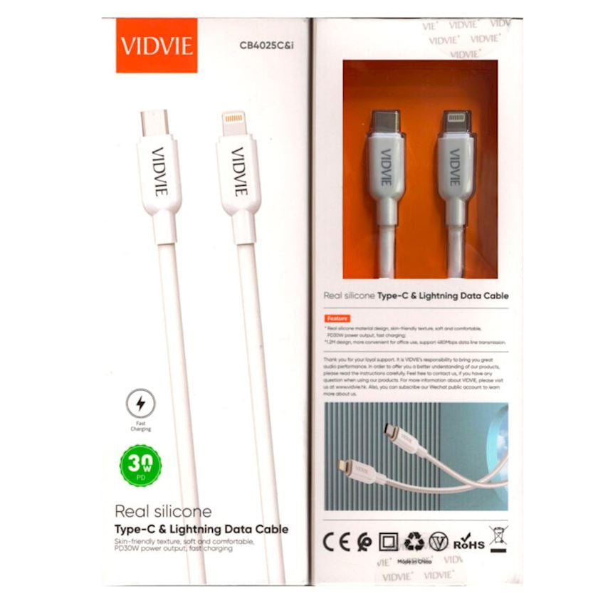 Kabel USB Type-C to Lightning Vidvie 12404 - Qiymeti, Bakıda almaq ...