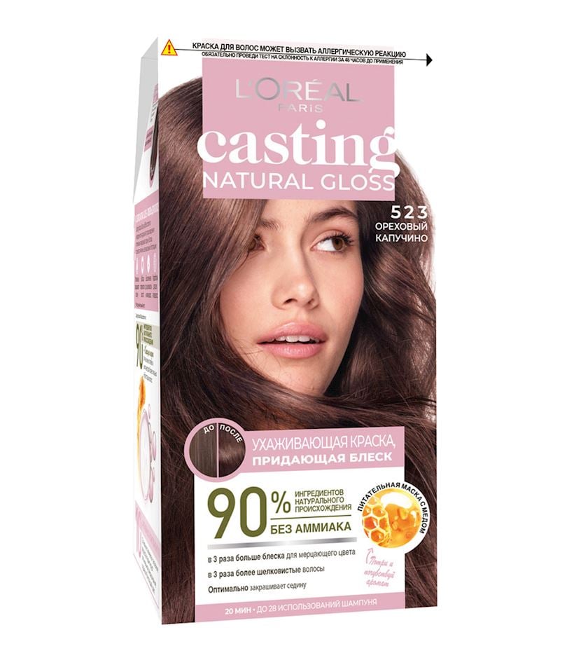 Краска для волос L'Oréal Paris Casting Natural Gloss 523 Ореховый ...