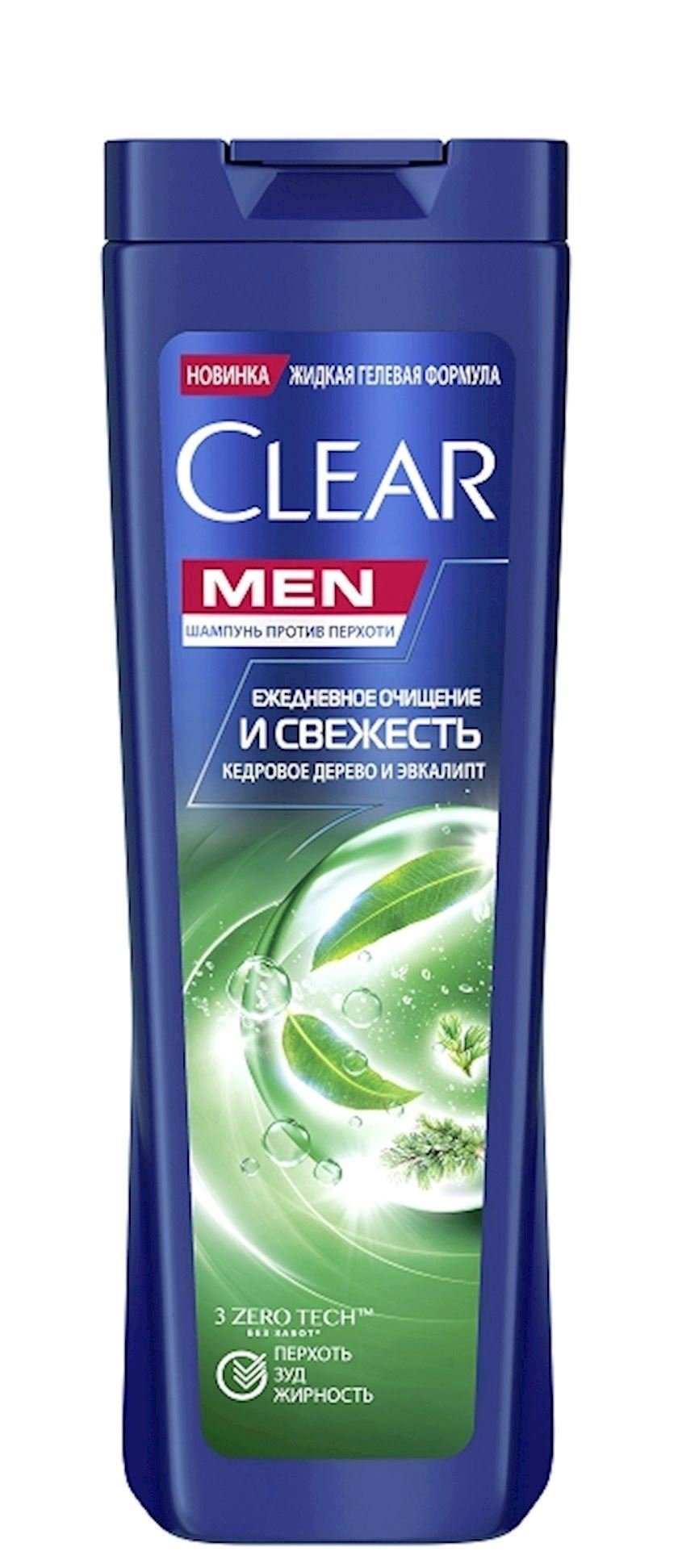 Шампунь против перхоти Clear Men Ежедневное очищение и Свежесть 180 мл ...