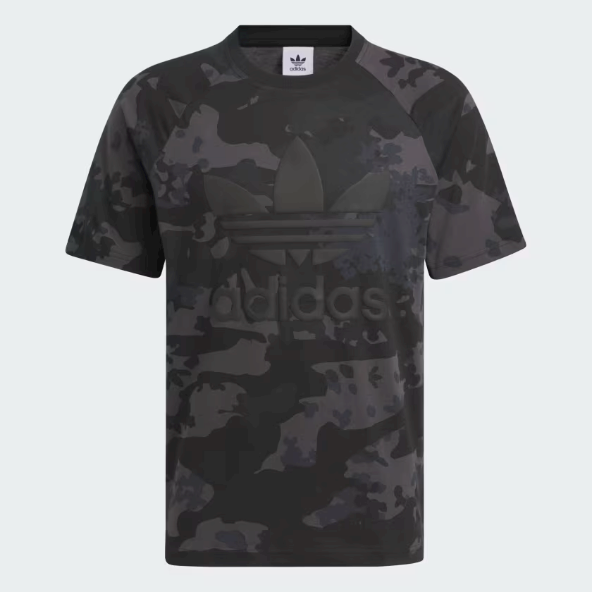 Adidas camo trefoil t shirt on sale