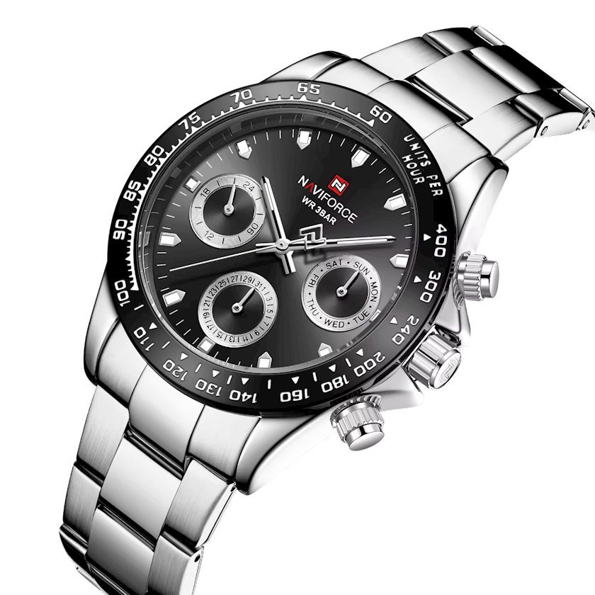 Мужские наручные часы Naviforce NF9193 Silver/Black - купить в Баку ...