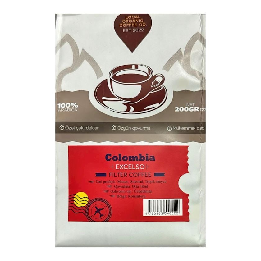 Üyüdülmüş qəhvə LOKL Colombia 200 q