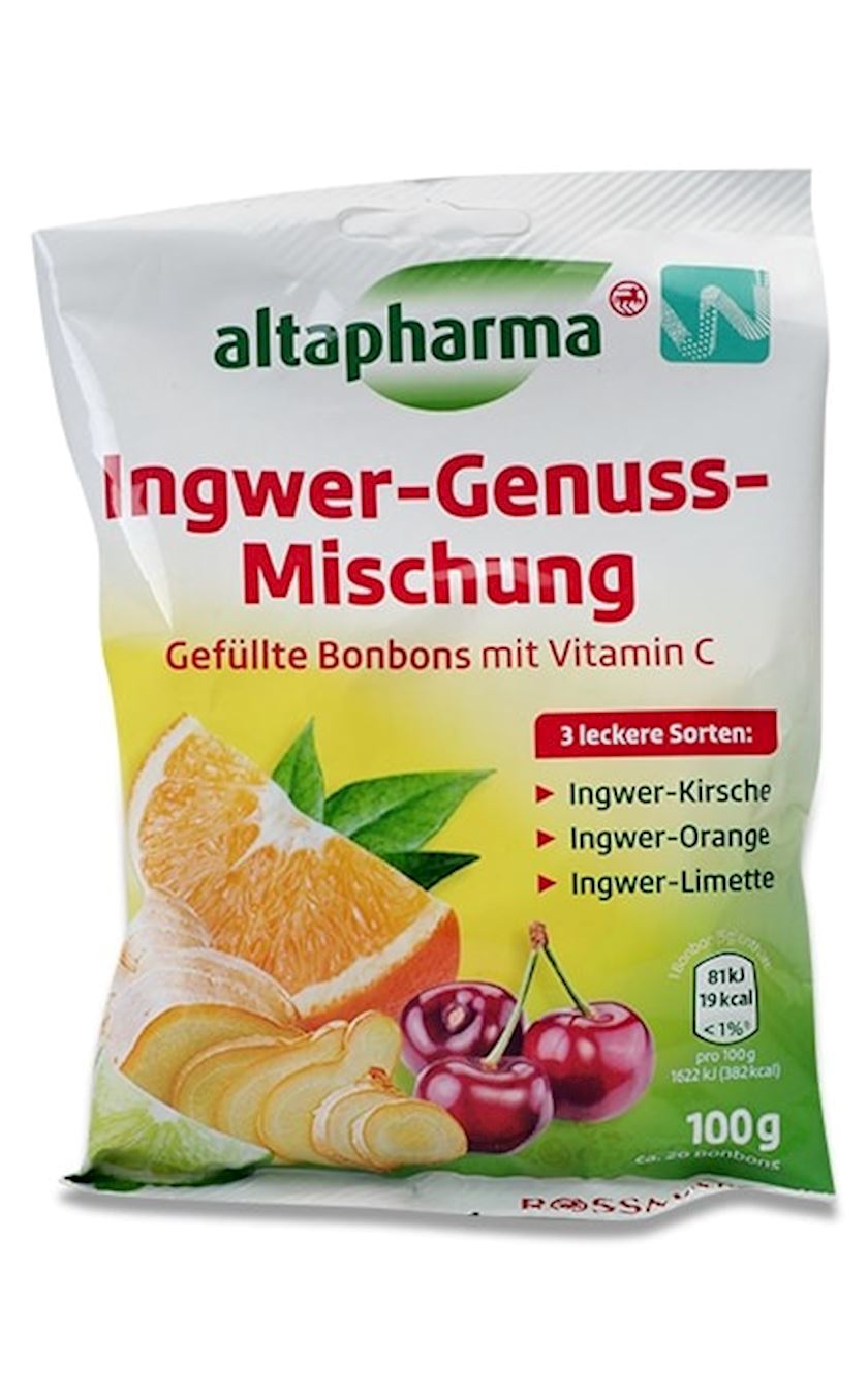 Lollipop Altapharma Vitamin C və zəncəfil ilə, 20 əd